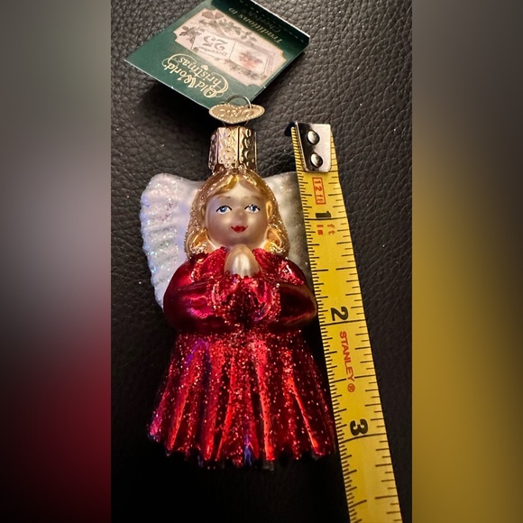 Old World Baby Angel Glass Ornament - Picture 5 of 7